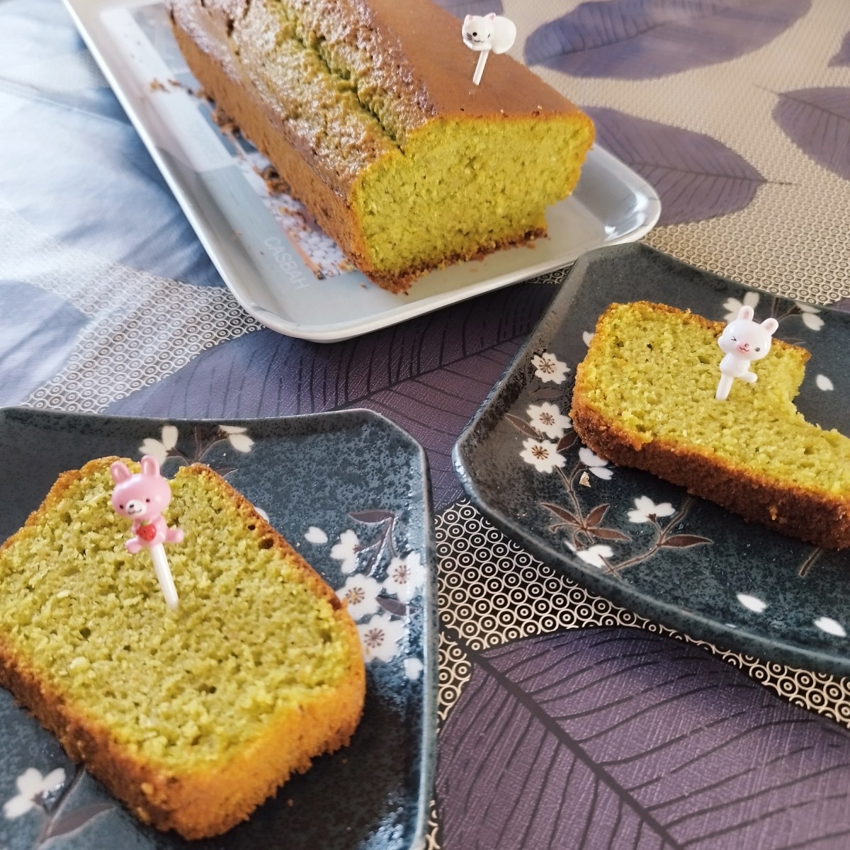 Cake au thé&nbsp;matcha