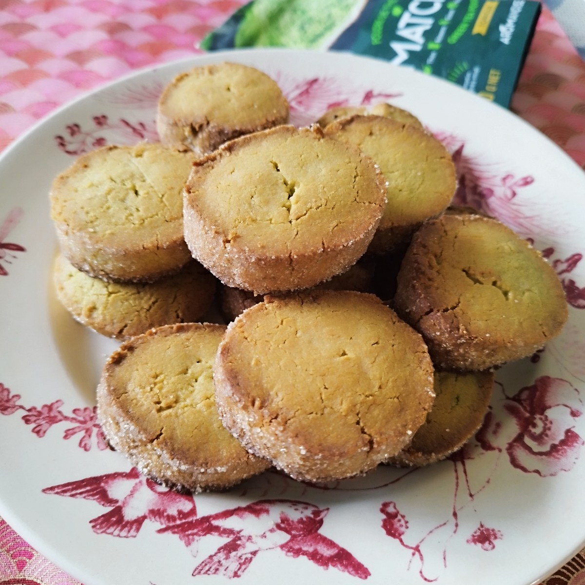 Sablés diamants à la vanille et au thé&nbsp;matcha