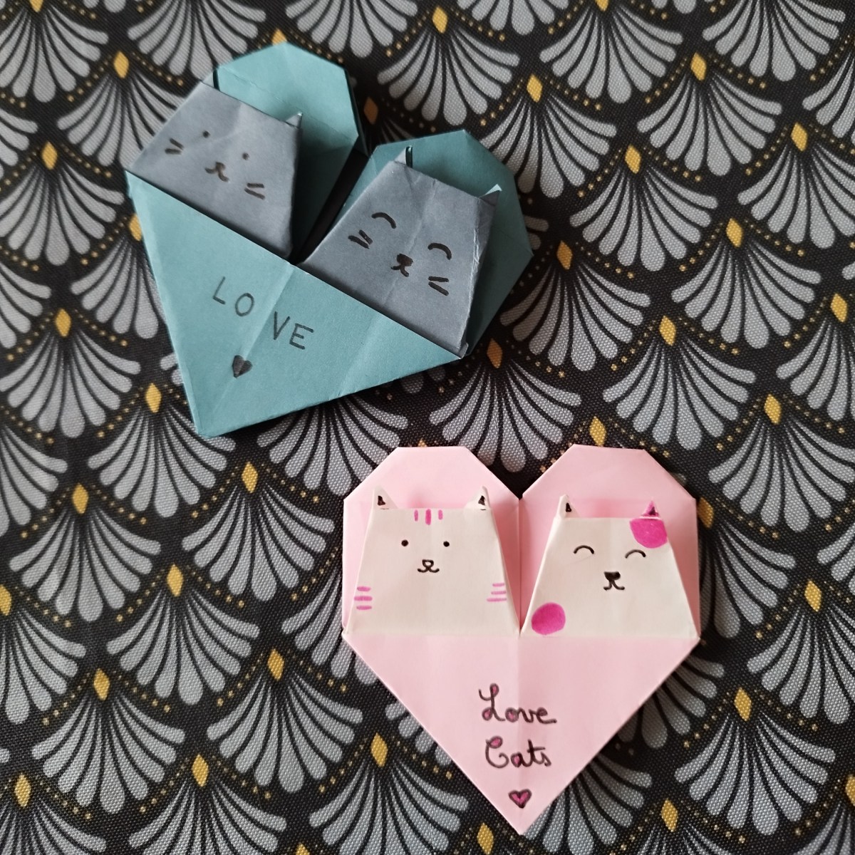 Chats en origami